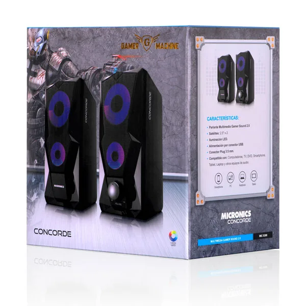 Parlantes Micronics Concorde Rgb - Imagen 4