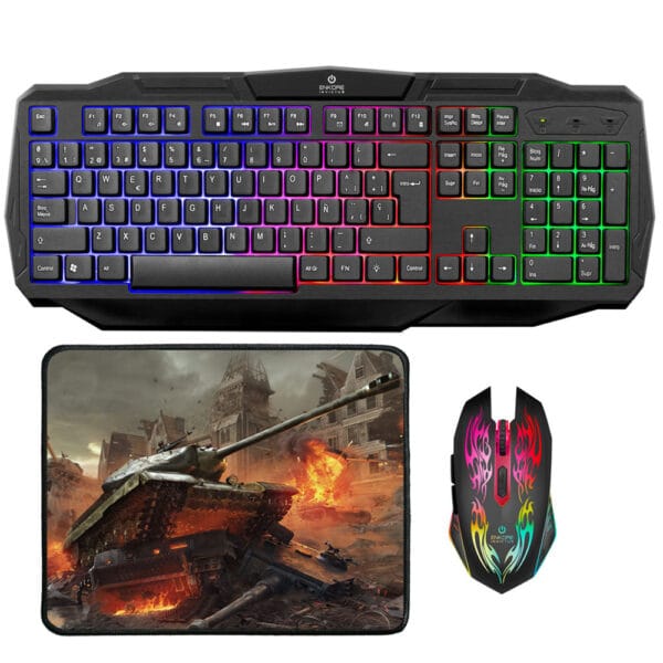 Kit Gamer Invictus Teclado + Mouse + Pad