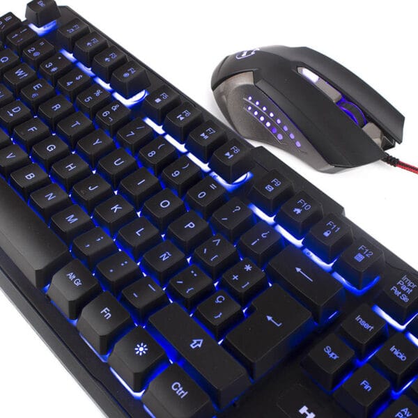 Kit Gamer Teclado y Mouse Odin Luces Led - Imagen 2