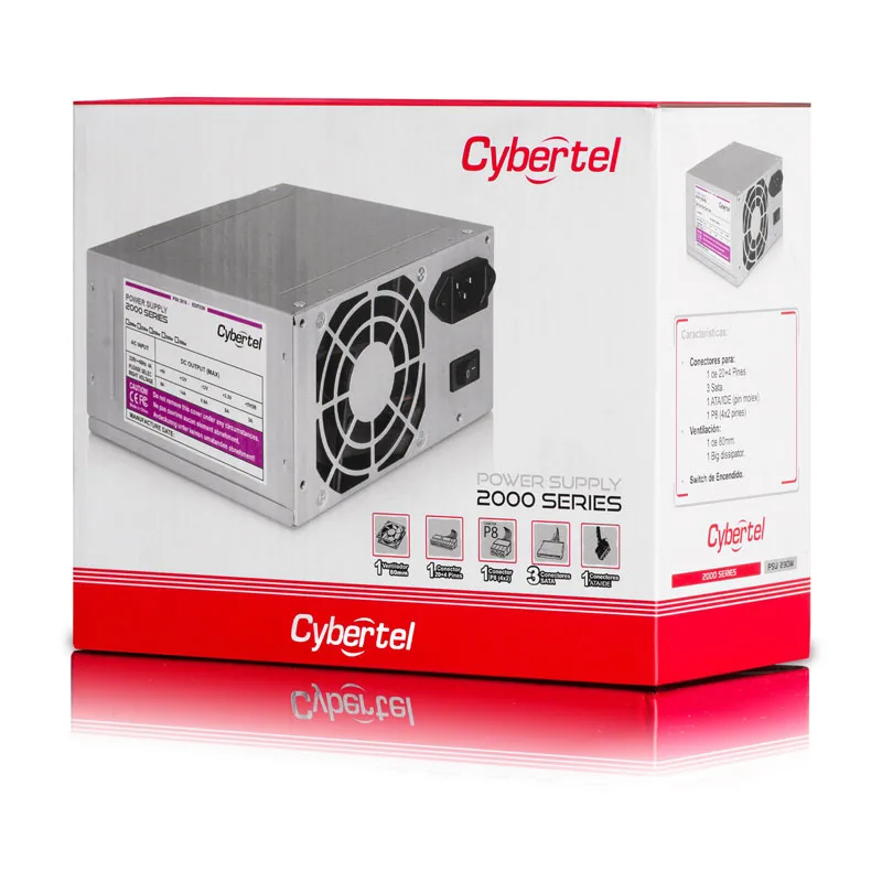 Fuente De Poder Cybertel Atx 230-600w - Imagen 3